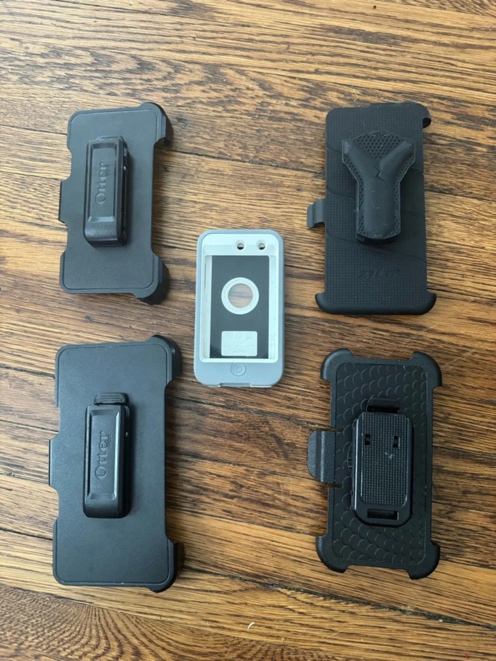 Universal Black Smartphone Holster and Mount Set - Multi-Clip Holders